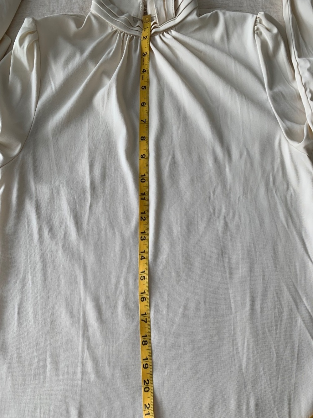 KOTN Bow Neck Long Sleeve Shirt Blouse Women's size L - Picture 8 of 14